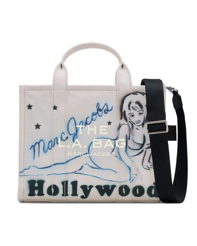 Marc Jacobs Mittelgroße Tote Bag mit Print - Nude Nude