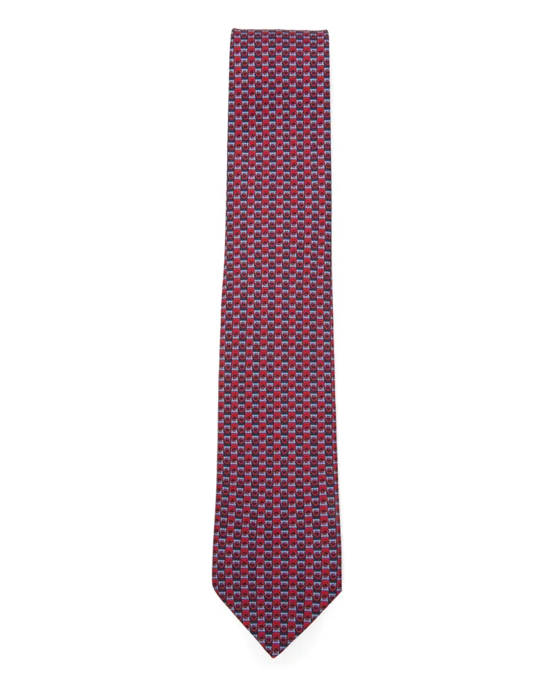 Ferragamo patterned tie - Rot Rot