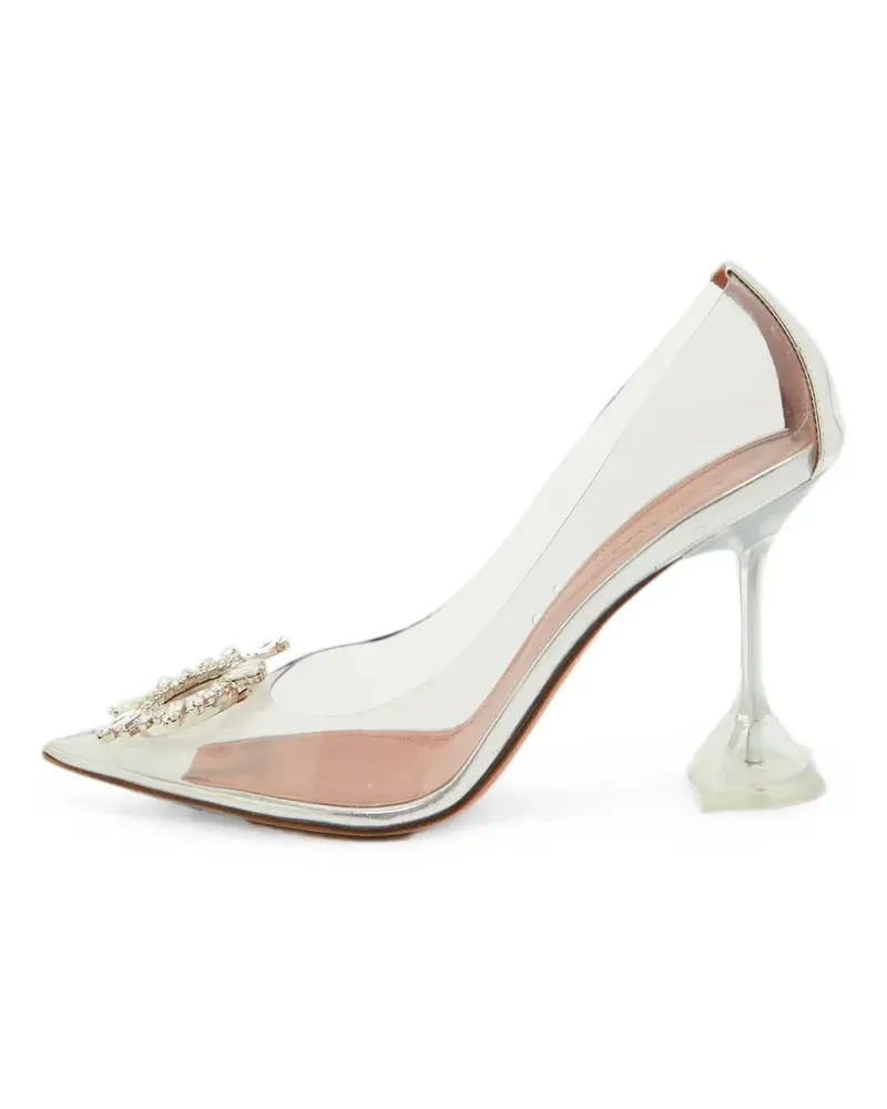Amina Muaddi Begum heeled pumps - Weiß Weiß