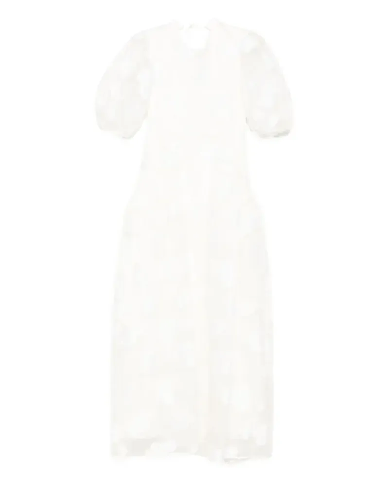 Cecilie Bahnsen Lola Organza-Kleid - Weiß Weiß