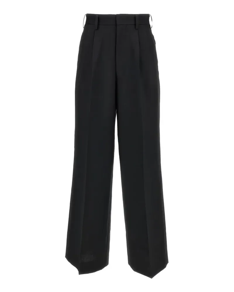 Junya Watanabe pleated trousers - Schwarz Schwarz