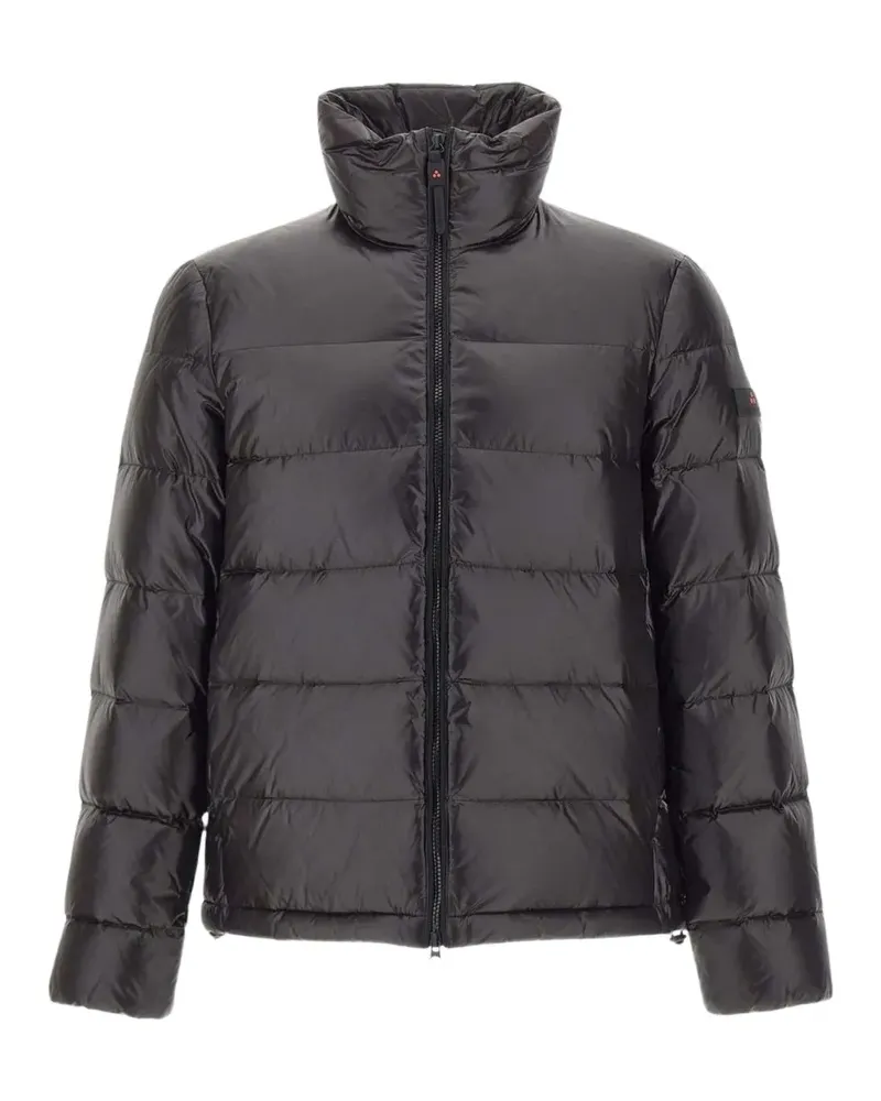 Peuterey Wattierte Jacke aus glänzendem Nylon - Schwarz Schwarz