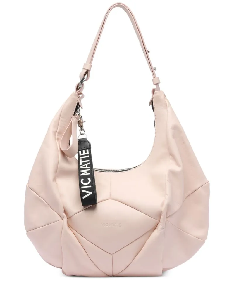 Vic Matié Schultertasche aus Leder - Rosa Rosa