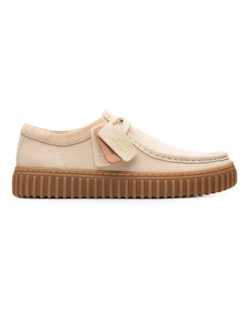 Clarks Torhill Lo suede Derby shoes - Nude Nude