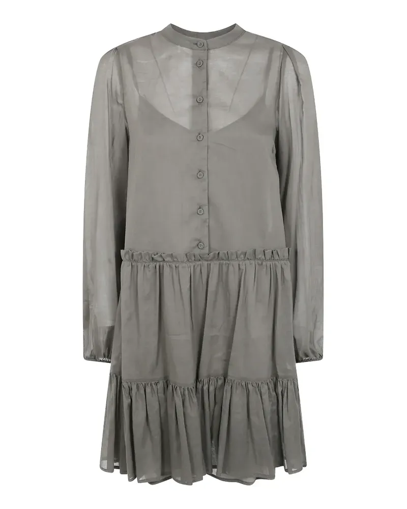 Twin-Set ruffled mini dress - Grün Grün