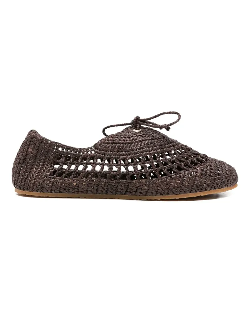 Superga woven lace-up shoes - Braun Braun