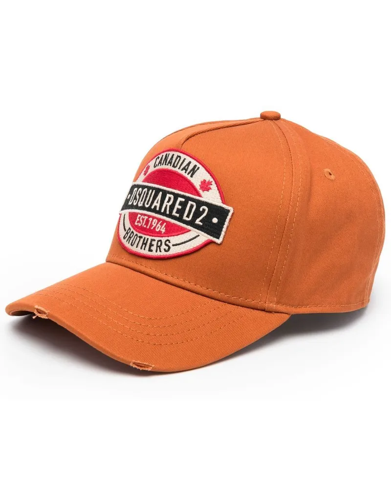 Dsquared2 Baseballkappe mit Logo-Patch - Orange Orange