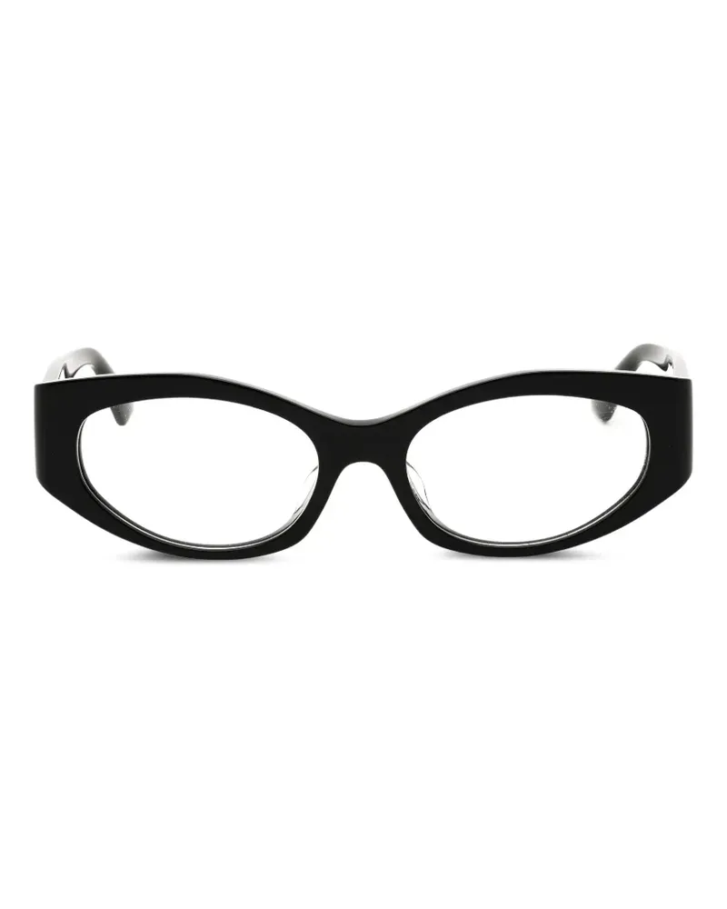 Versace oval-frame glasses - Schwarz Schwarz