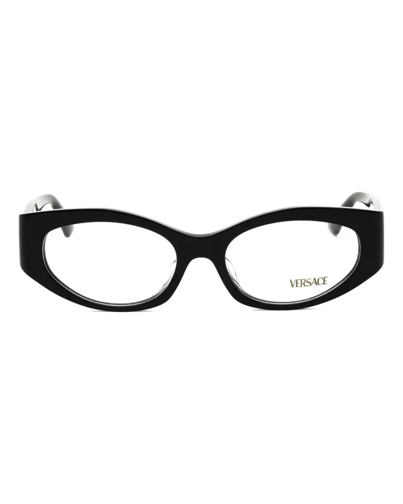 Versace oval-frame glasses - Schwarz Schwarz