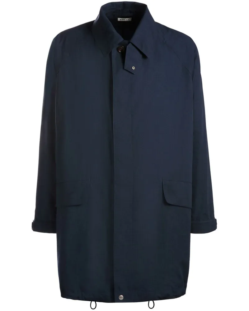 Bally Midi-Parka mit Ripstop-Struktur - Blau Blau
