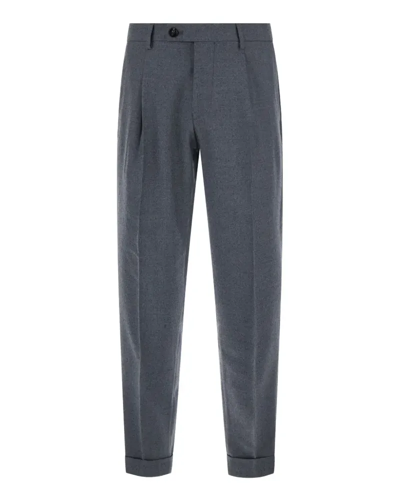 MICHAEL COAL Plissierte Hose mit Umschlag - Grau Grau