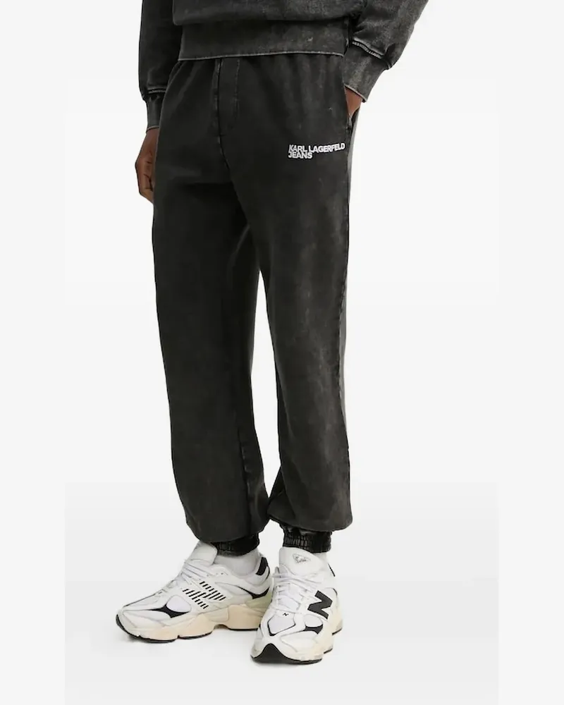 Karl Lagerfeld Jogginghose mit Logo-Stickerei - Schwarz Schwarz