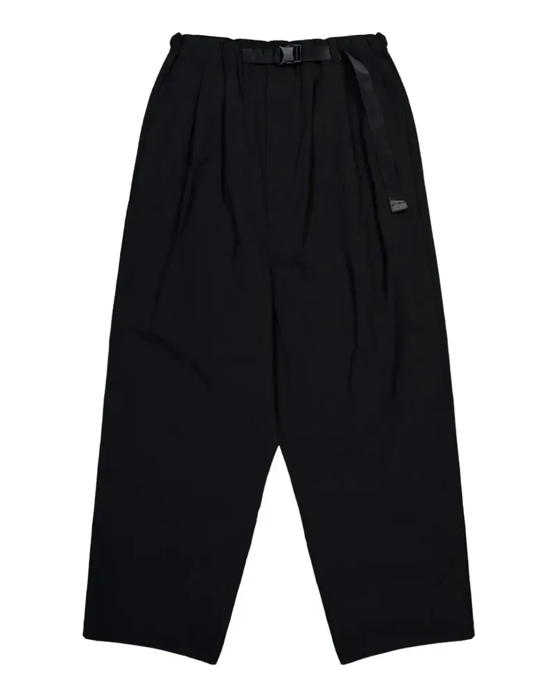 Comme des Garçons Plissierte Hose mit Gürtel - Schwarz Schwarz