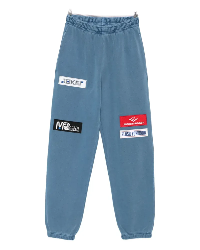 Martine Rose logo-embroidered track pants - Blau Blau