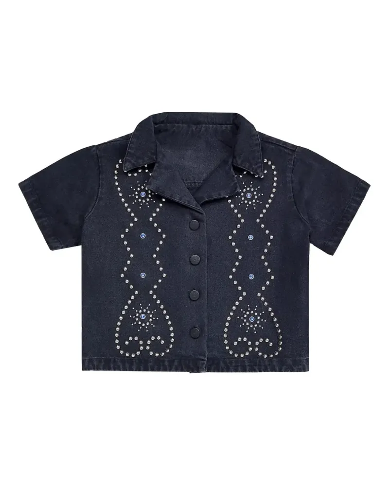 AGUA BENDITA Vittoria stud-embellished shirt - Schwarz Schwarz