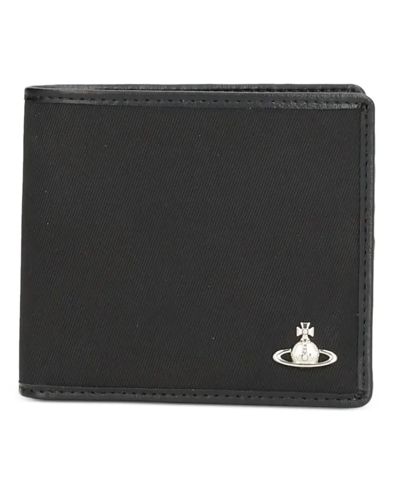 Vivienne Westwood Portemonnaie mit Orb-Schild - Schwarz Schwarz