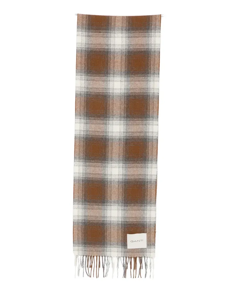 Gant checked wool scarf - Braun Braun