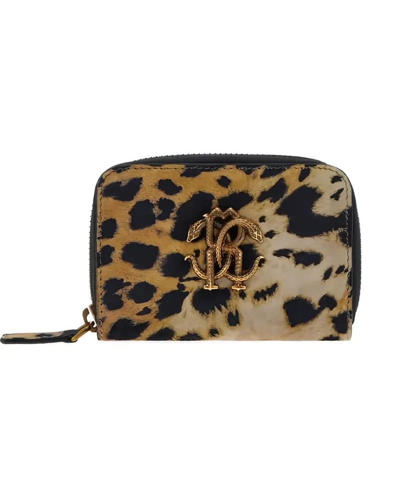 Roberto Cavalli Portemonnaie mit Leoparden-Print - Braun Braun