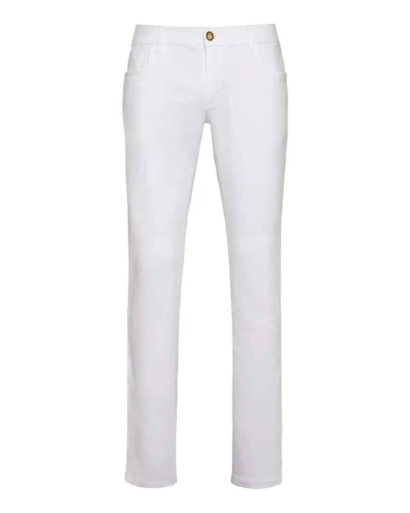 Billionaire Jeans mit Logo-Patch - Weiß Weiß