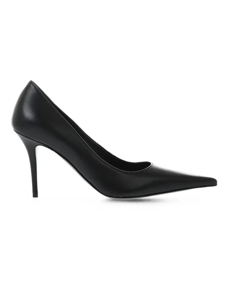 Amina Muaddi Barbara Pumps 105 aus schwarzem Nappaleder Schwarz