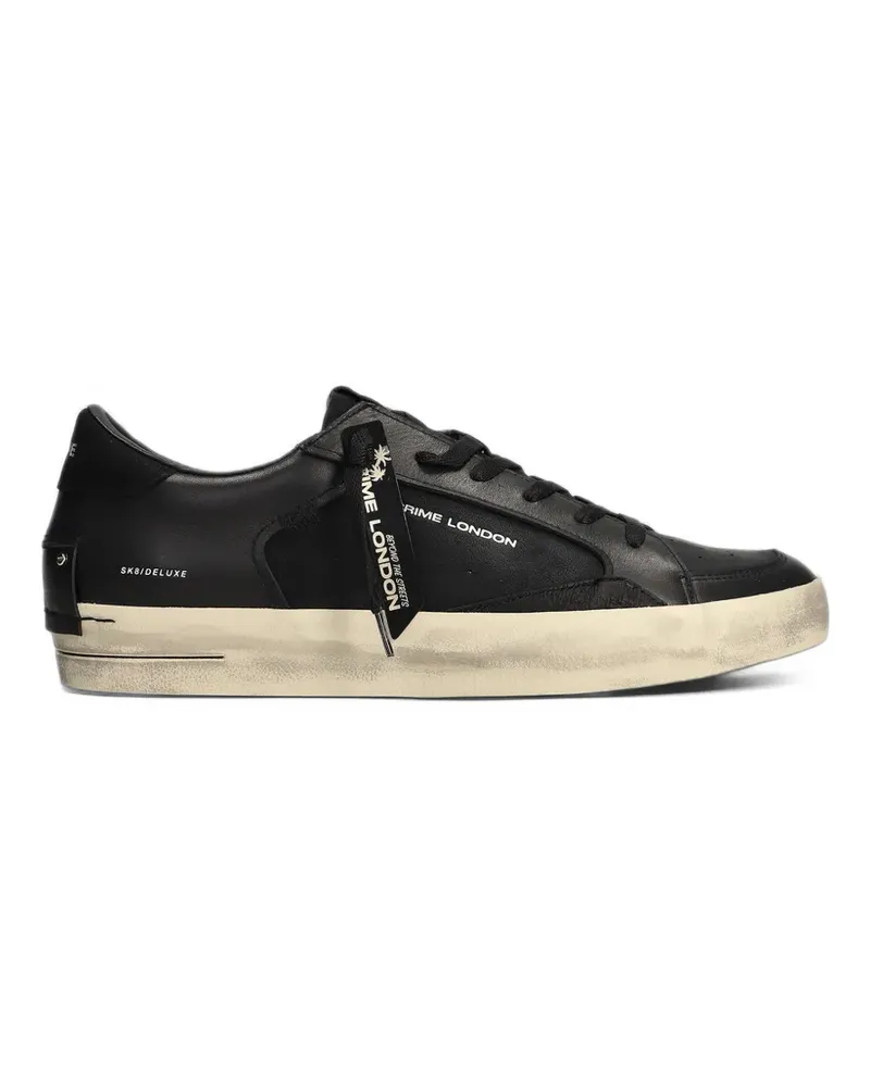 Crime Sk8/Deluxe Sneakers mit Einsätzen - Schwarz Schwarz