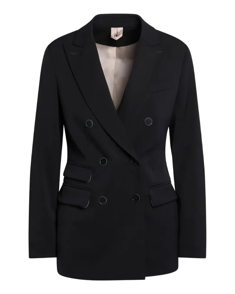 Max Mara Doppelreihiger Blazer - Schwarz Schwarz