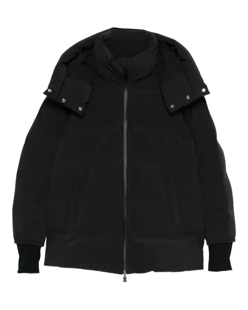 Herno hooded zip-up jacket - Schwarz Schwarz