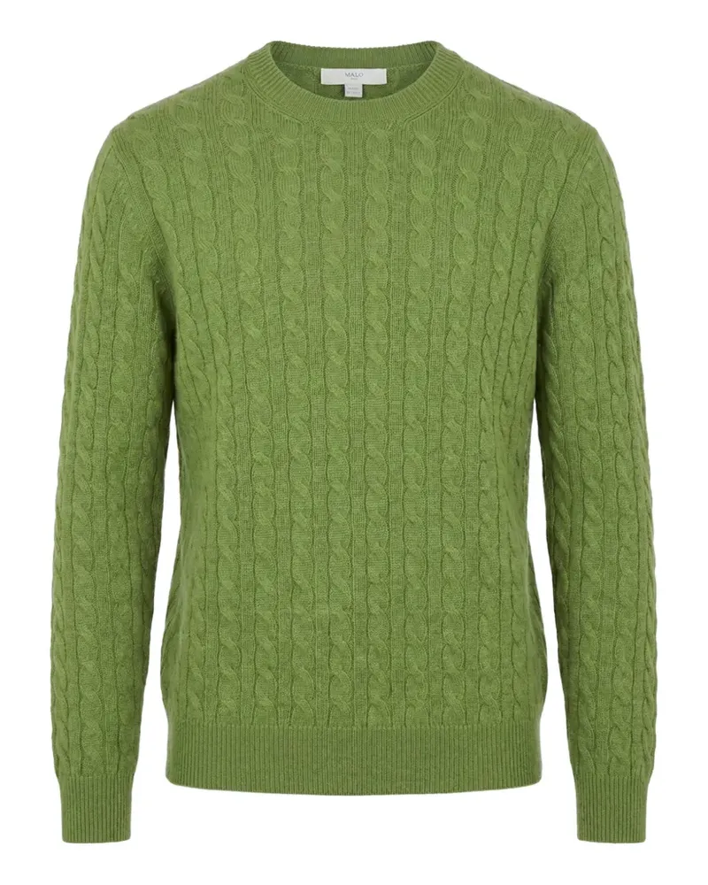 Malo cable-knit cashmere sweater - Grün Grün