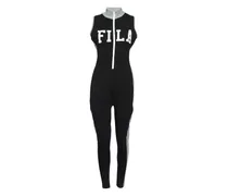 Jumpsuit mit Logo - Schwarz