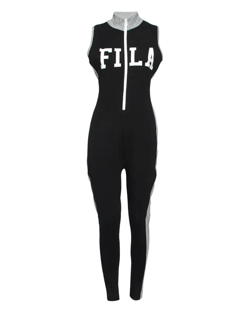 Fila Jumpsuit mit Logo - Schwarz Schwarz