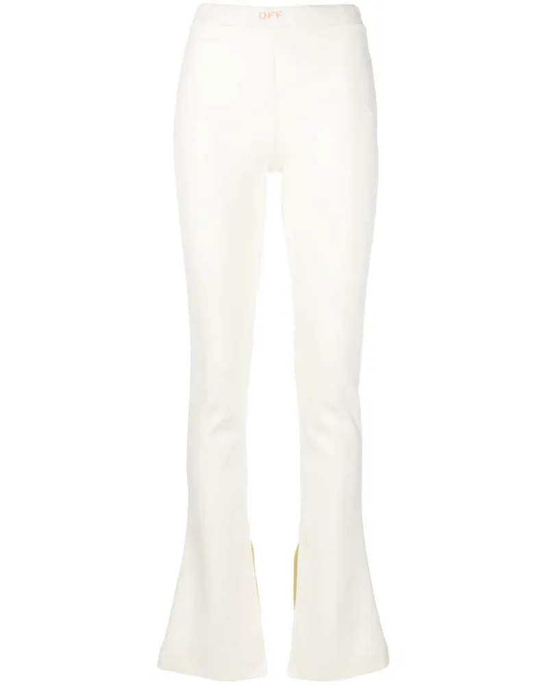 OFF-WHITE Elegante Leggings - Weiß Weiß