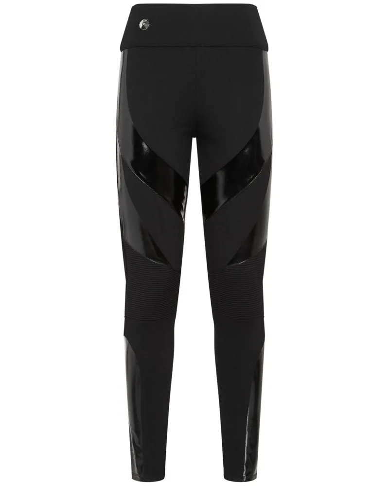 Philipp Plein Leggings mit hohem Bund - Schwarz Schwarz