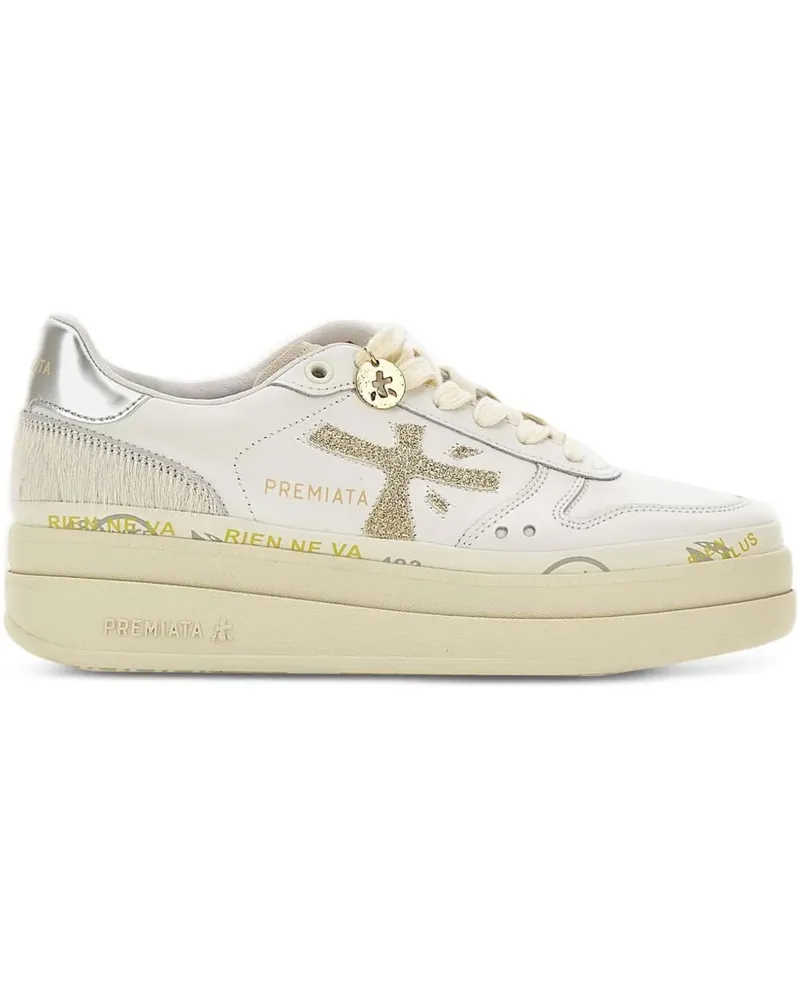 Premiata 45mm platform sneakers - Weiß Weiß
