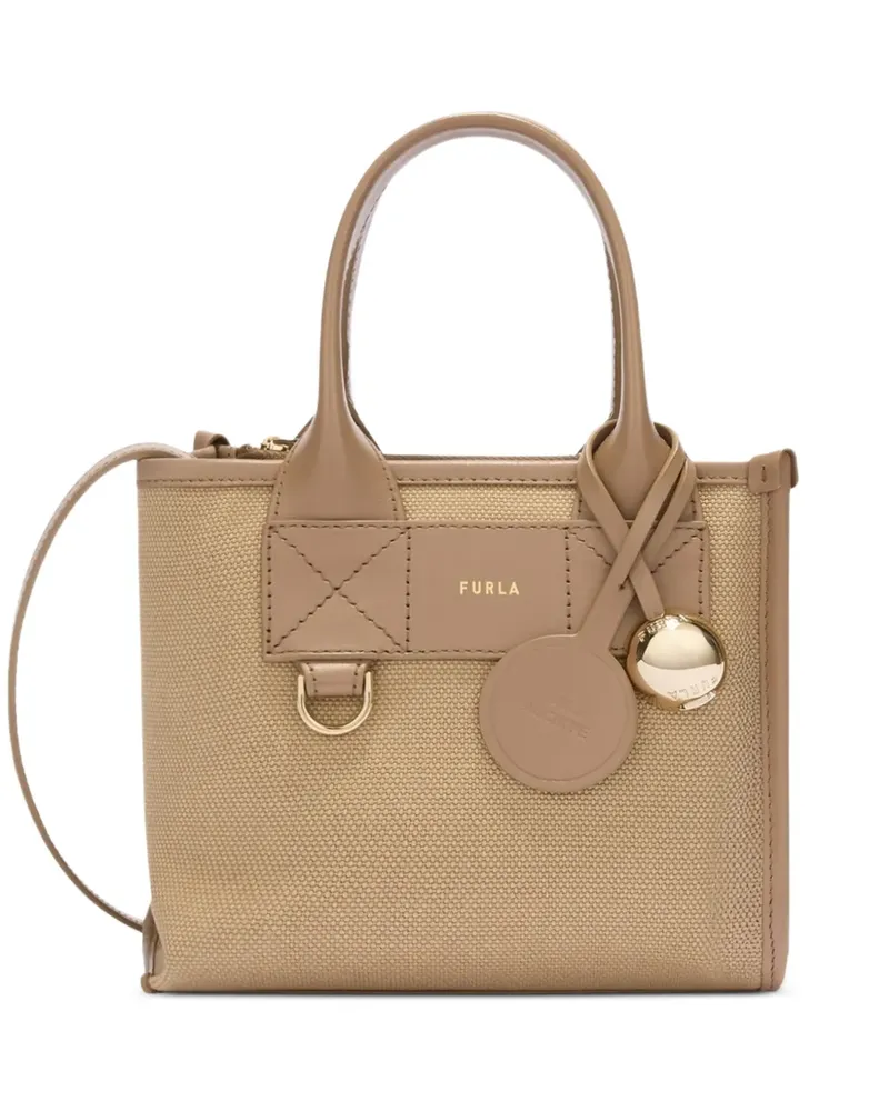 Furla mini Divide It tote bag - Nude Nude