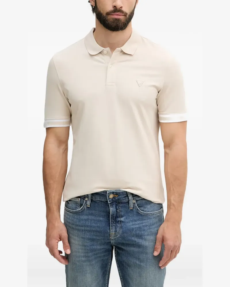 Guess Eco Tipped Core Poloshirt - Nude Nude