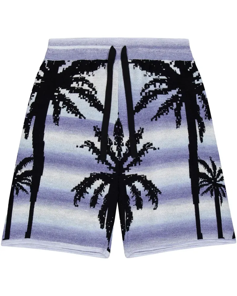 Laneus Gestrickte Bermudas - Violett Violett