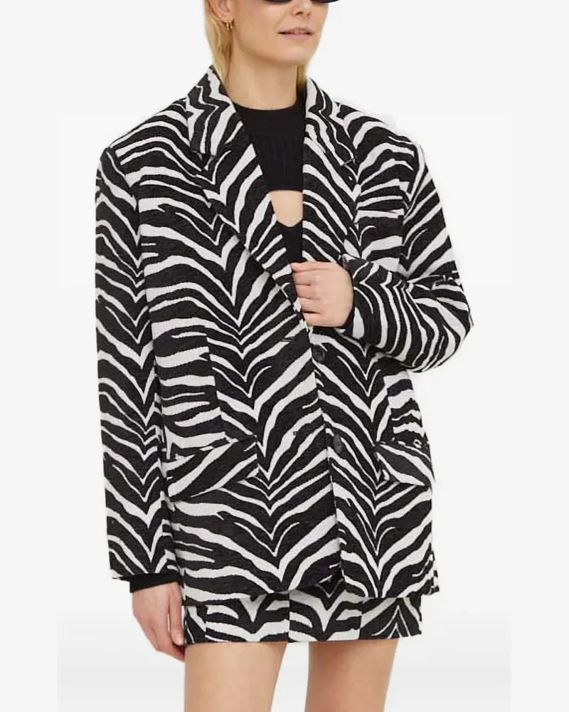 Résumé Gerippter Pullover mit Cut-Out - Schwarz Schwarz