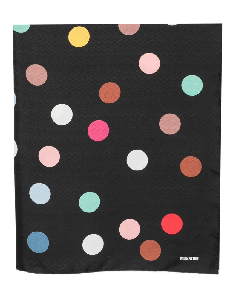 Missoni Schal mit Polka Dots - Schwarz Schwarz
