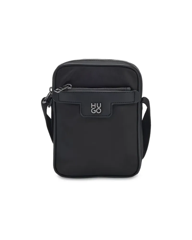 HUGO BOSS Umhängetasche aus Nylon - Schwarz Schwarz