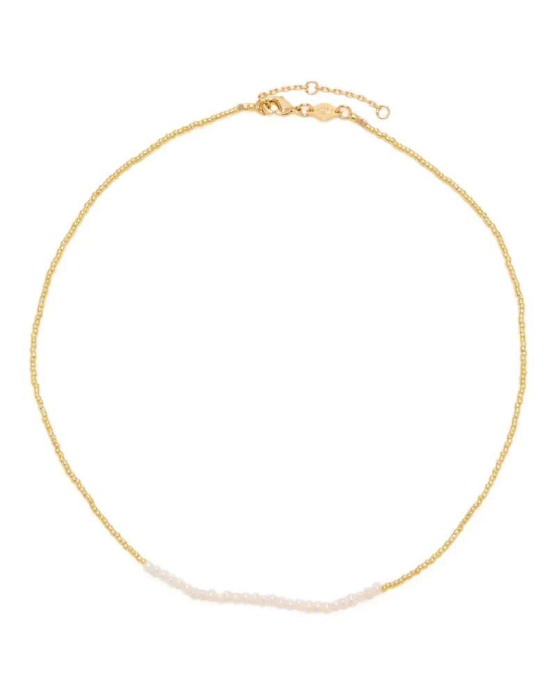 Anni Lu pearl beaded necklace - Gold Gold