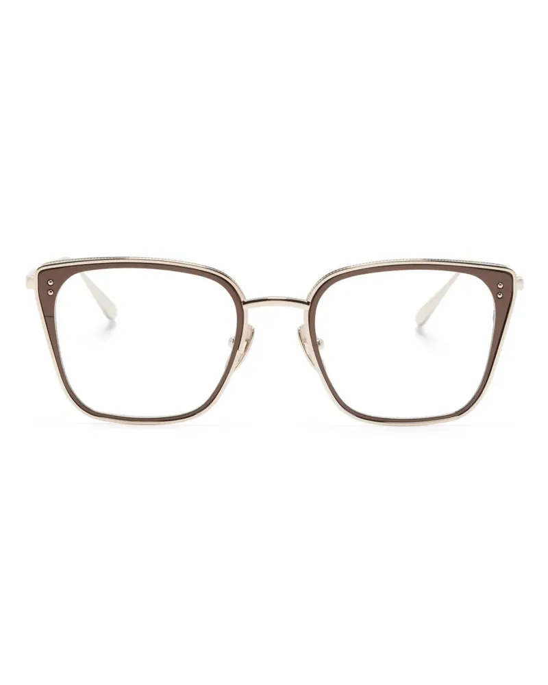 Linda Farrow Hans Cat-Eye-Brille - Gold Gold