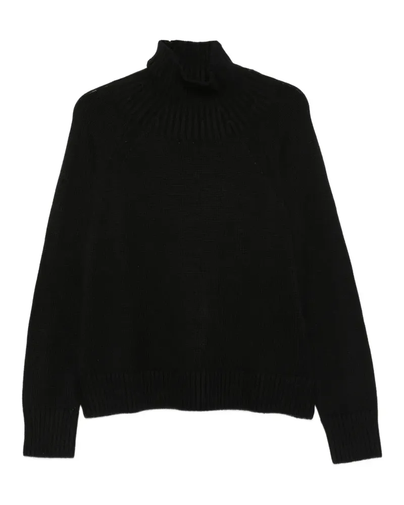 Michael Kors V-Ausschnitt-Pullover mit Raglanärmeln - Schwarz Schwarz