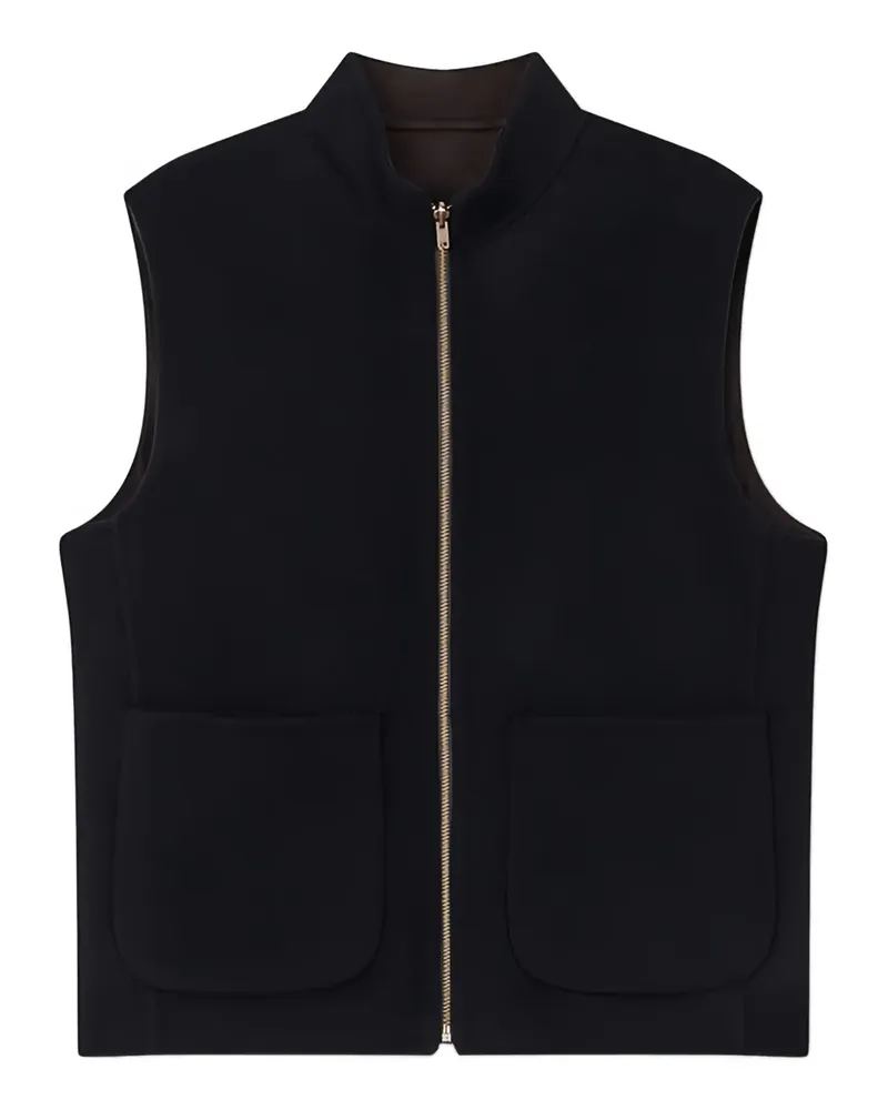 ManOnTheBoon zip-up gilet - Schwarz Schwarz