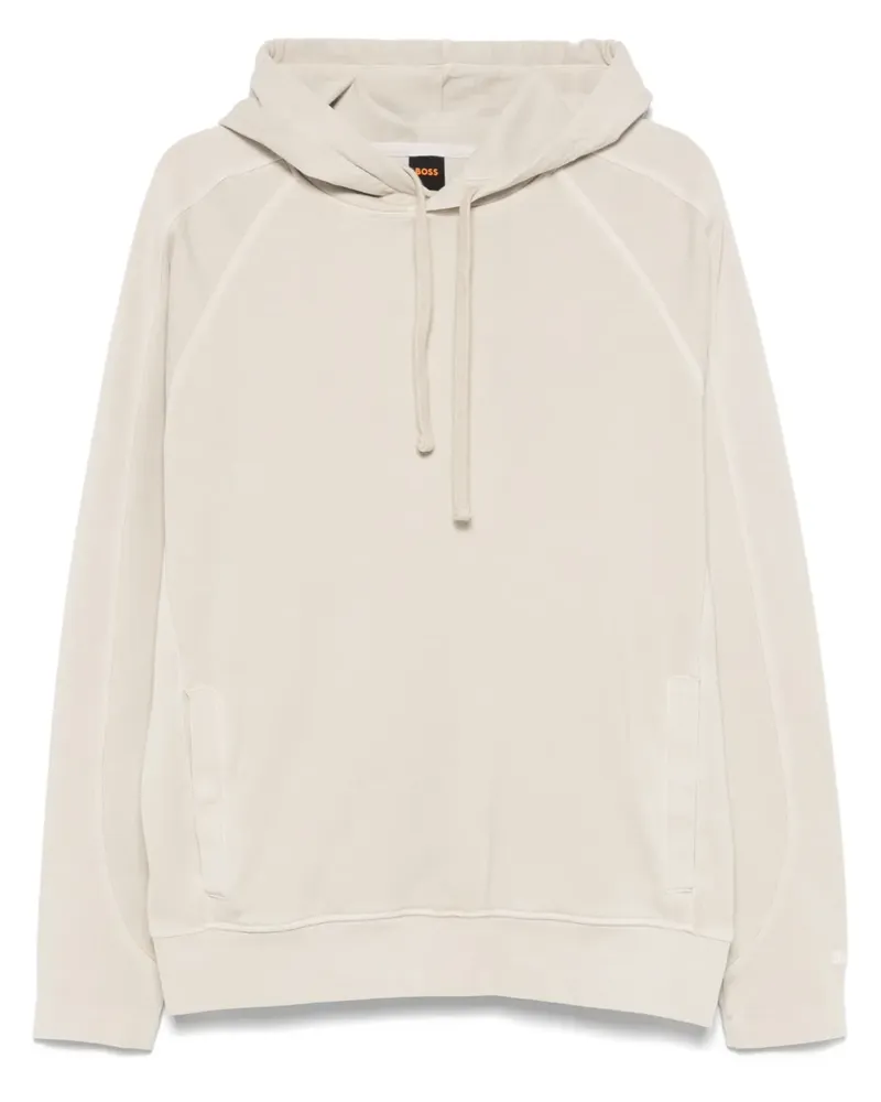 HUGO BOSS Hoodie mit Jersey-Struktur - Nude Nude
