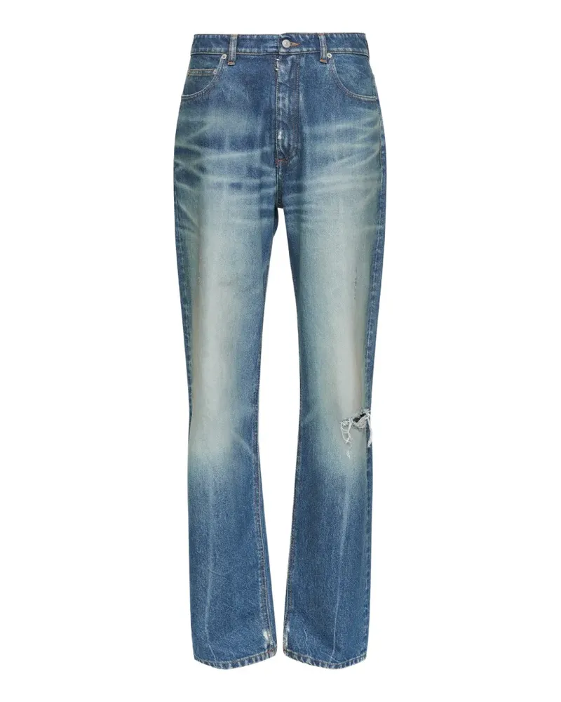 Maison Margiela Hose im Distressed-Look - Blau Blau