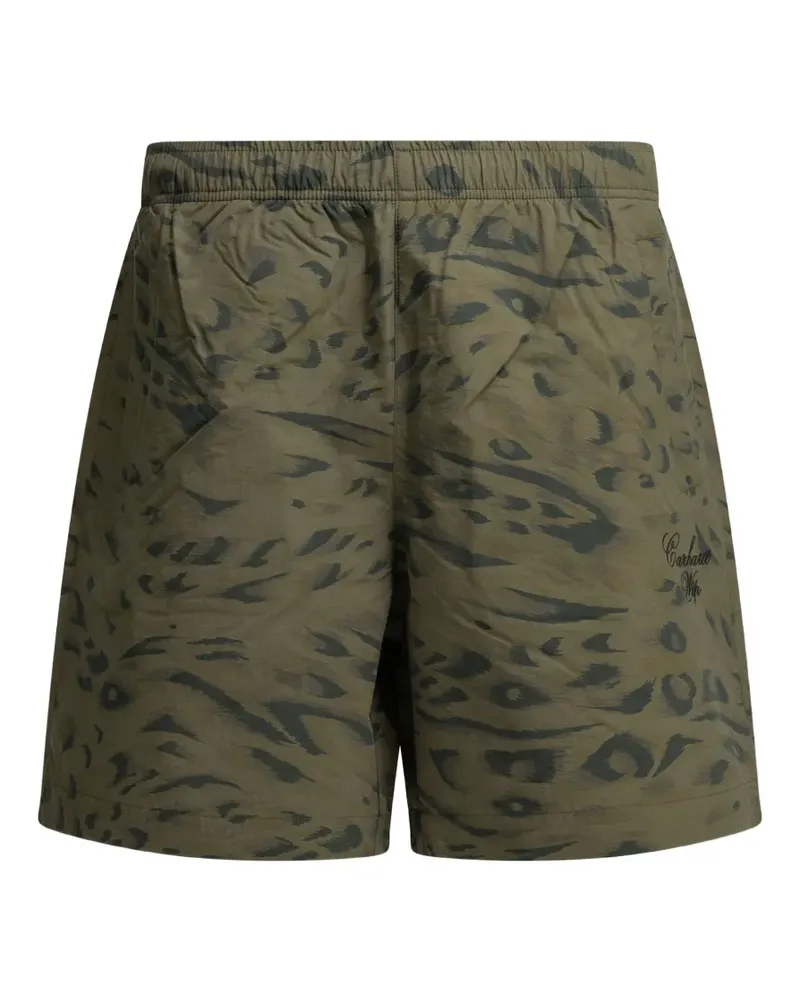 Carhartt WIP Travon leopard-print shorts - Grün Grün