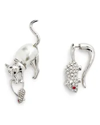 Marc Jacobs Cat and Mouse Ohrringe Silber