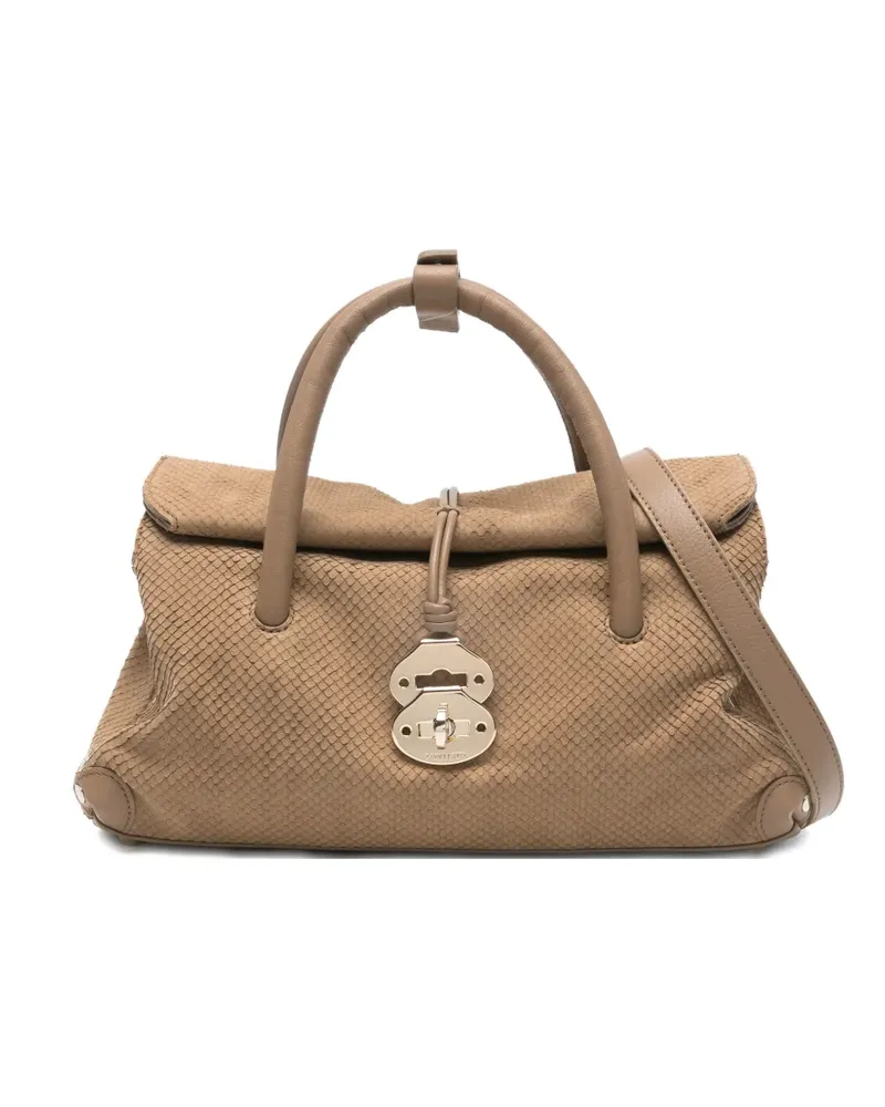 Zanellato small Dotta leather tote bag - Nude Nude
