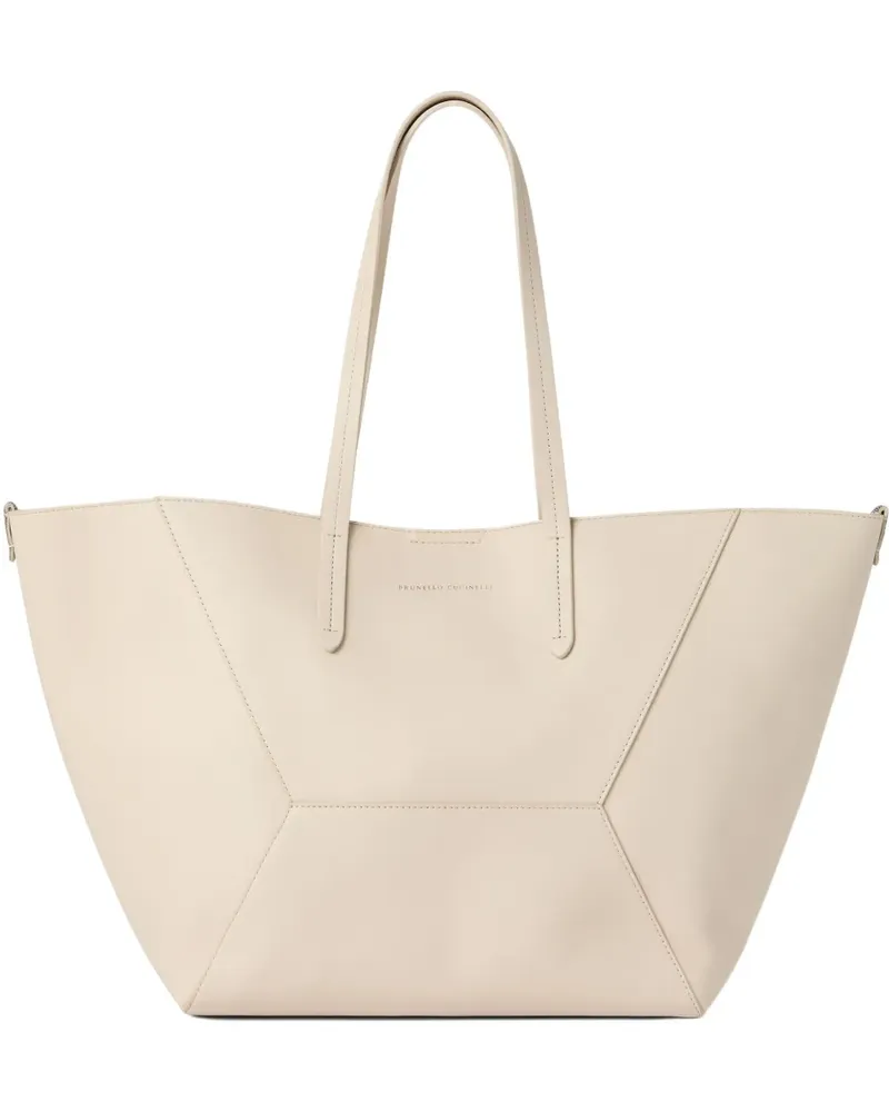 Brunello Cucinelli Duo Schultertasche - Nude Nude