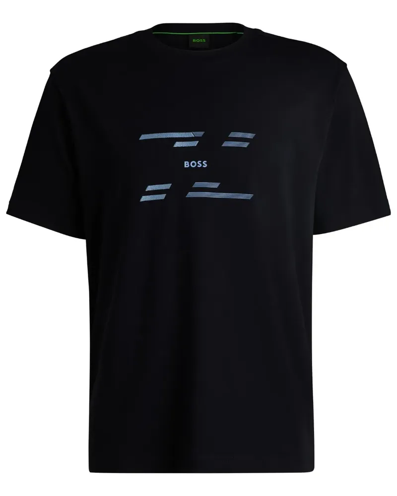 HUGO BOSS T-Shirt mit Print - Schwarz Schwarz